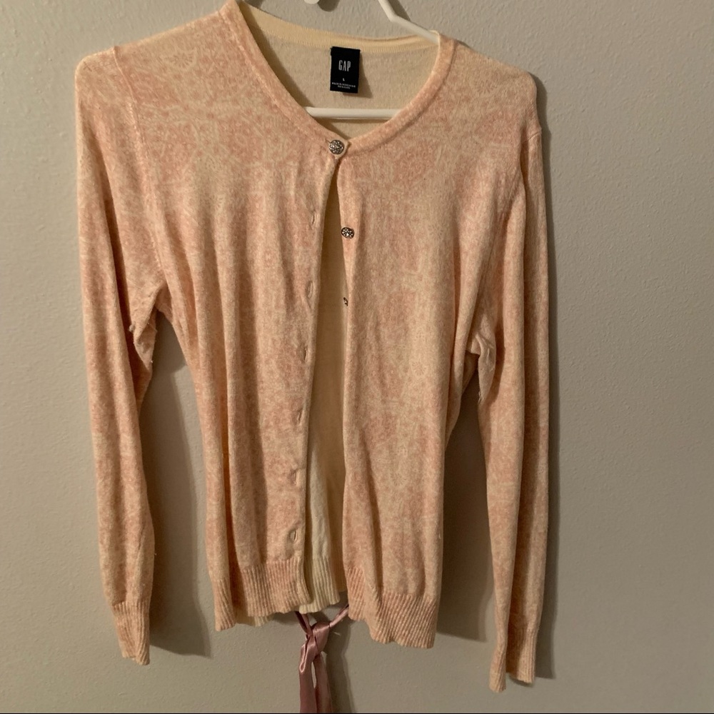 GAP Cardigan Pink and Peach - L Back Detail